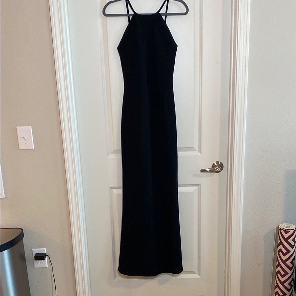 Calvin Klein Black Strappy Maxi Dress